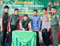 Dandim 0813 Bojonegoro Resmikan Gedung Baru Markas Koramil Baureno