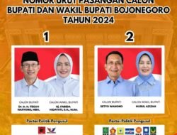 KPU Kabupaten Bojonegoro Tetapkan Nomor Urut Untuk Pilkada 2024