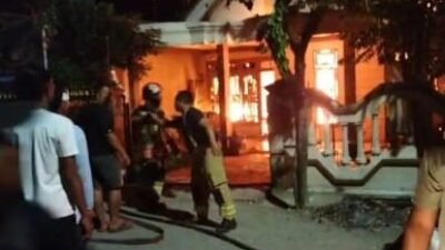 Di Tinggal Pergi Keluar Kota, Rumah Warga Desa Drokilo Kedungadem Terbakar