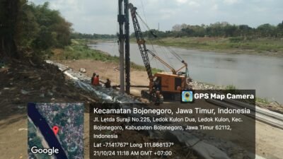 Kurang Transparansi, Proyek Pelindung Tebing Sungai Dinas PU SDA Bojonegoro