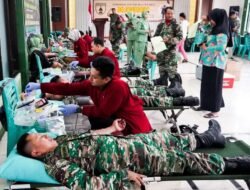 Hari Juang TNI Angkatan Darat, Kodim Bojonegoro Menggelar Bakti Sosial Donor Darah dan Pengobatan Massal