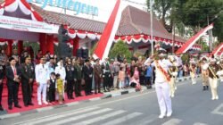 Upacara Penurunan Bendera HUT ke-81 RI di Bojonegoro Berlangsung Khidmat, Semangat Nasionalisme Tetap Menyala
