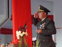 Berlangsung Khidmat: Dandim Bojonegoro Pimpin Upacara Penurunan Bendera HUT ke-81 RI