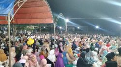 Maulid Nabi di Desa Lengkong Bojonegoro Meriah, Jamaah Bersholawat hingga Penuhi Halaman Masjid