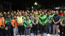 Perkuat Sinergi Jaga Harkamtibmas, Polres Bojonegoro Cangkrukan dan Doa Bersama Komunitas Ojol