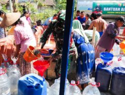 Tanggap Darurat, Kodim Bojonegoro Salurkan 77.000 Liter Air Bersih ke Wilayah Kekeringan