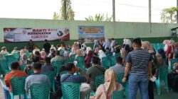 Sambut HUT ke-81 TNI, Kodim Bojonegoro Gelar Baksos Kesehatan dan Bagi Sembako untuk Warga