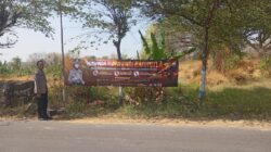 Polsek Kedungadem Pasang Banner Waspada Karhutla, Warga Diimbau Tak Bakar Sampah Sembarangan