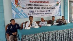 Kades Sidomulyo Tekankan Skala Prioritas Pembangunan di Tengah Penyesuaian Dana Desa