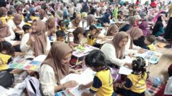 620 Anak PAUD Semarakkan Anniversary ke-28 PJI Bojonegoro Lewat Lomba Mewarnai