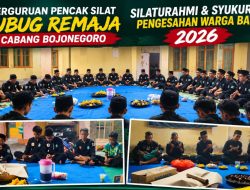Pengesahan Warga Baru 2026, Perguruan Pencak Silat Gubug Remaja Bojonegoro Tekankan Kesetiaan dan Pengamalan Ilmu
